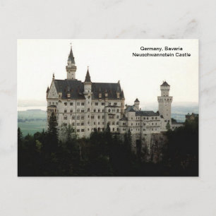 Germany, Bavaria Neuschwannstein Castle Postcard