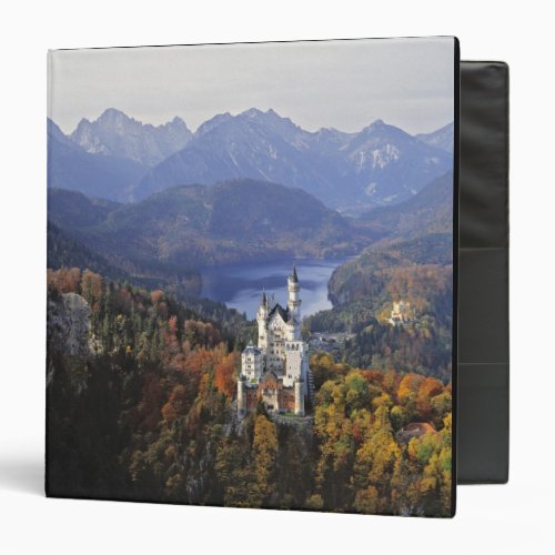 Germany Bavaria Neuschwanstein Castle King 3 Ring Binder