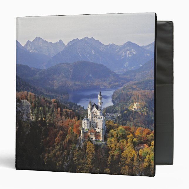 Germany, Bavaria, Neuschwanstein Castle. King 3 Ring Binder (Front/Inside)