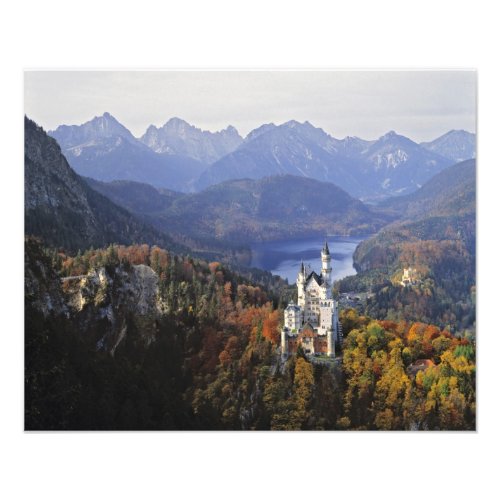 Germany Bavaria Neuschwanstein Castle King Photo Print