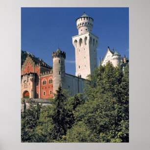 Germany, Bavaria, Neuschwanstein Castle. Poster
