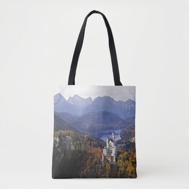 Germany, Bavaria, Neuschwanstein Castle. Tote Bag (Front)