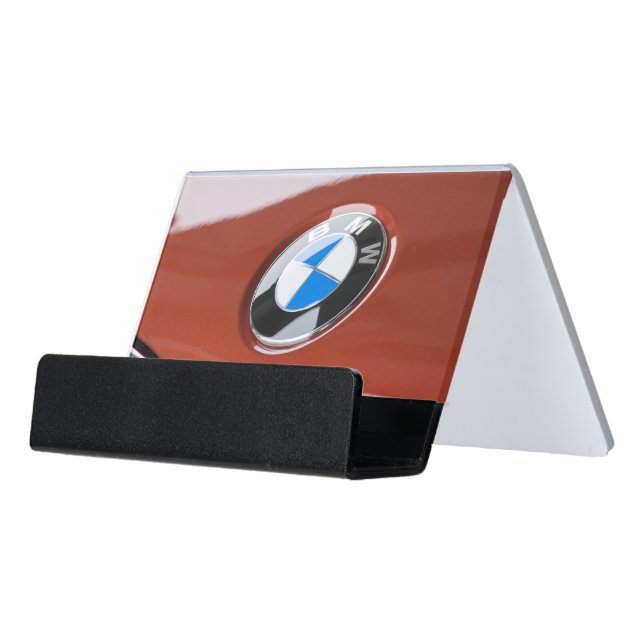 Germany, Bayern-Bavaria, Munich. BMW Welt Car 2 Desk Business Card Holder (Angled Front)