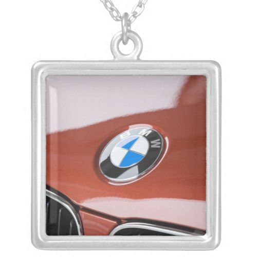 Germany Bayern_Bavaria Munich BMW Welt Car 2 Silver Plated Necklace