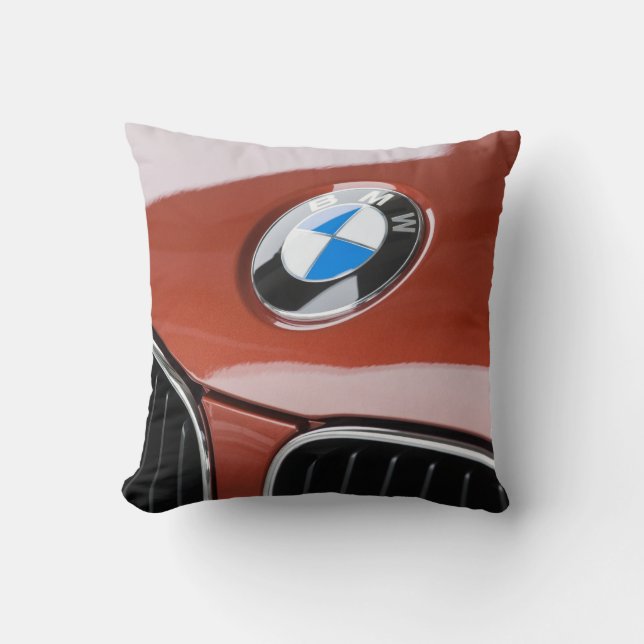 Germany, Bayern-Bavaria, Munich. BMW Welt Car 2 Throw Pillow (Front)