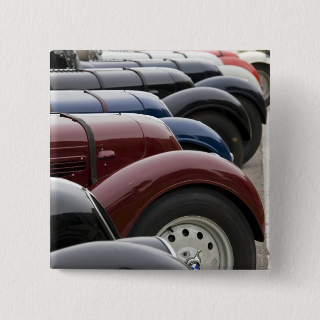 Germany, Bayern-Bavaria, Munich. BMW Welt Car Pinback Button (Front)