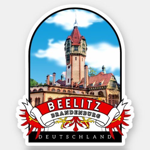 Germany Beelitz Vintage Brandenburg Sticker