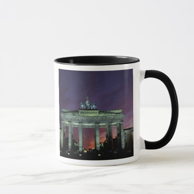 Germany, Berlin. Brandenburg Gate at night. Mug (Right)