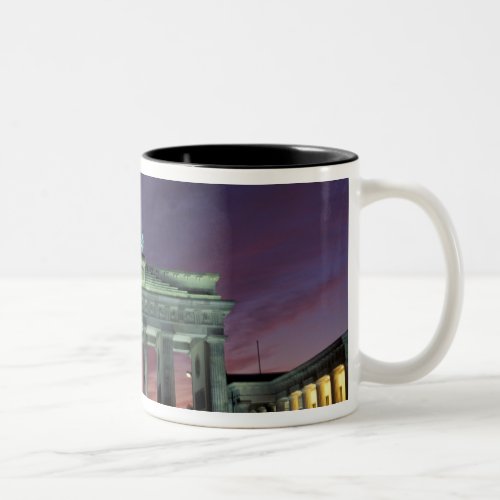 Germany Berlin Brandenburg Gate at night Two_Tone Coffee Mug