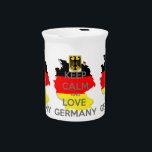 Germany Beverage Pitcher<br><div class="desc">Germany labeled design</div>