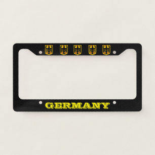Germany Black License Plate Frame