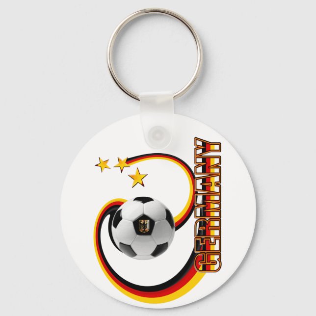 Germany blended soccer logo keychain (Front)