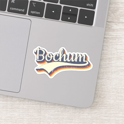 Germany Bochum Vintage Retro Typography Sticker