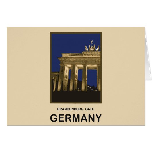 Germany Brandenburg Gate Cards (Front Horizontal)