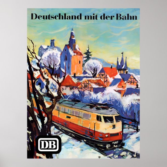 Germany by Rail poster (Front)