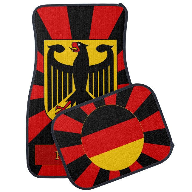 Germany Car Floor Mat & German Flag / Patriots (Set)
