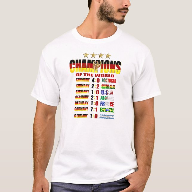 Germany Champions of the World Road to Victory T-Shirt (Front)