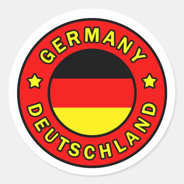 Germany Classic Round Sticker (Front)