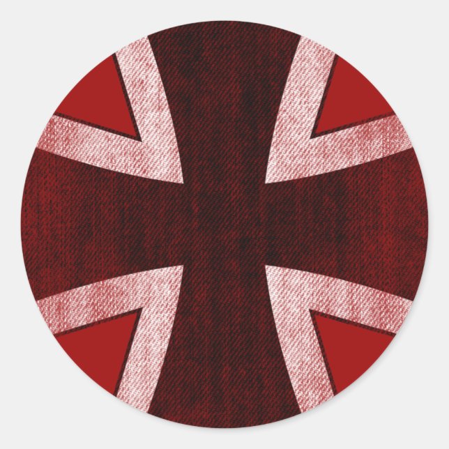 GERMANY CLASSIC ROUND STICKER (Front)