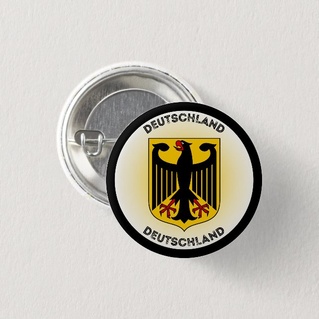 Germany Coat of Arms Circle Shape Button (Front & Back)