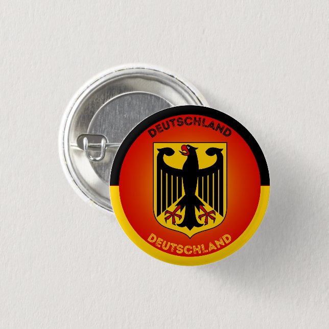 Germany Coat of Arms Circle Shape Button (Front & Back)