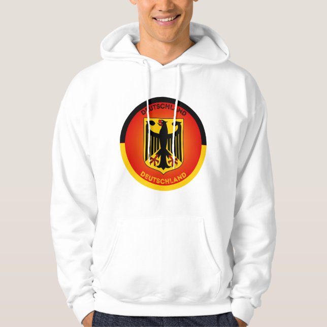 Germany Coat of Arms Circle Shape Hoodie (Front)