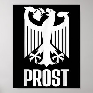 Germany Coat Of Arms Eagle Beer Prost Poster