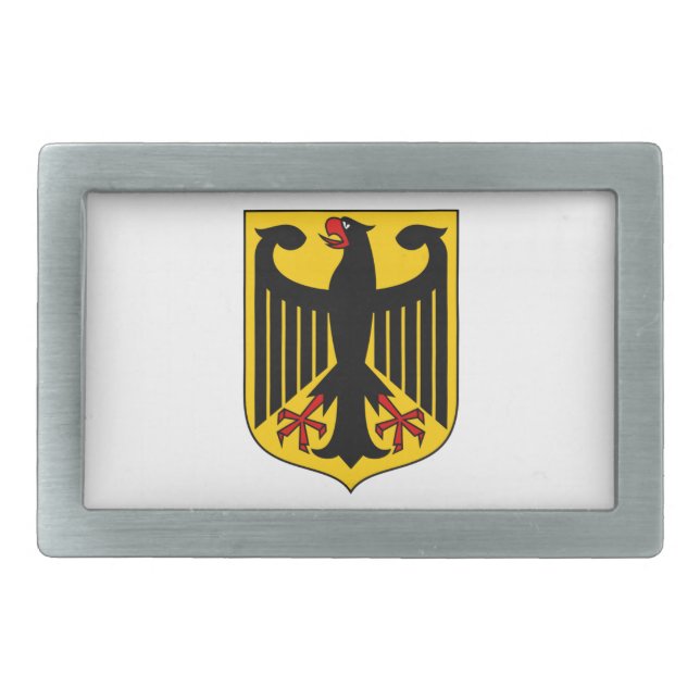 Germany Coat of Arms Rectangular Belt Buckle (Front)