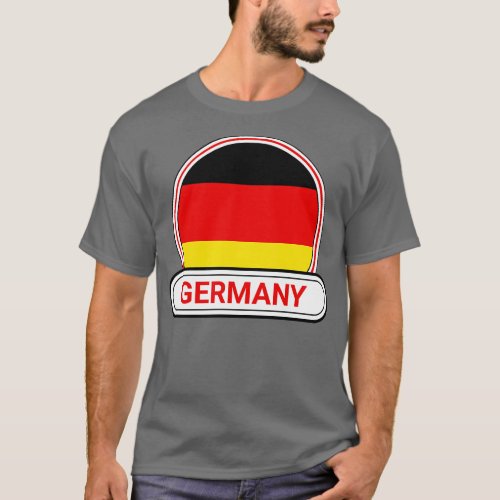Germany Country Badge Germany Flag T_Shirt