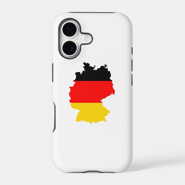 germany country flag map shape german iphone case (Back)