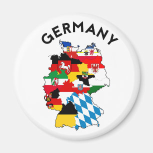 germany country political flag map region province magnet