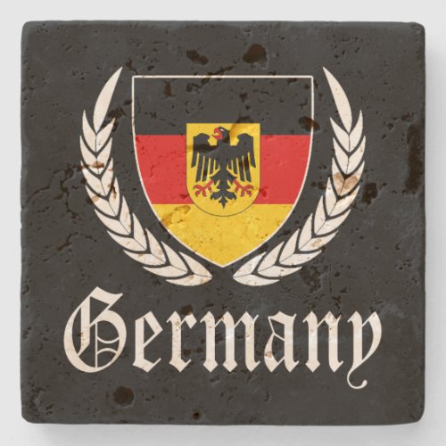 Germany Crest Stone Coaster