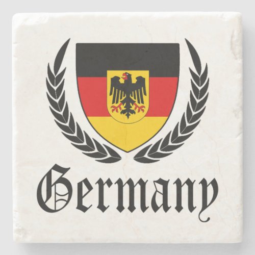 Germany Crest Stone Coaster