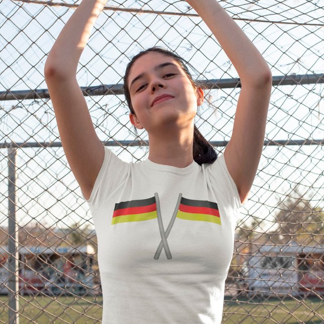 Germany Crossed Flags Pride and Heritage T-Shirt (Creator Uploaded)