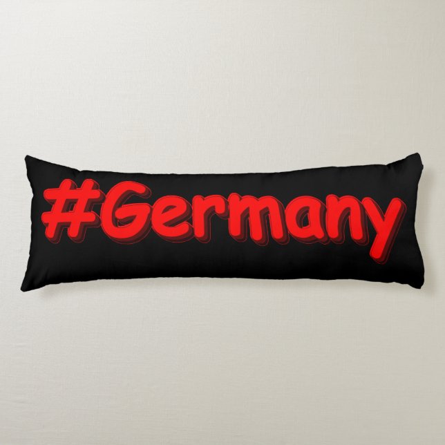 "#Germany" Cute Design. Buy Now Body Pillow (Front)