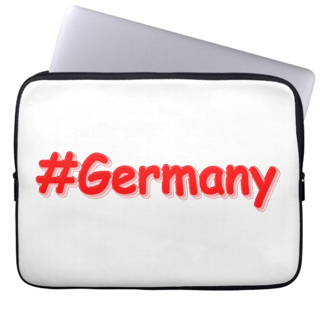 "#Germany" Cute Design. Buy Now Laptop Sleeve (Front)