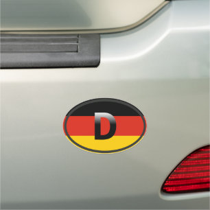 Germany - Deutschland - European Oval Car Magnet