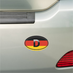 Germany - Deutschland - European Oval Car Magnet