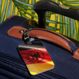 Germany/Deutschland Forever/black eagle/flag Luggage Tag