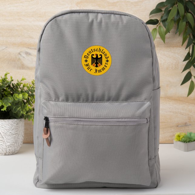 Germany/Deutschland Forever/black eagle/iron cross Patch (On Backpack)