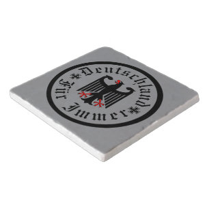Germany/Deutschland Forever/black eagle/iron cross Trivet