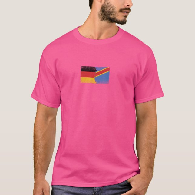 Germany DR Congo Flags - German Congolese T-Shirt (Front)