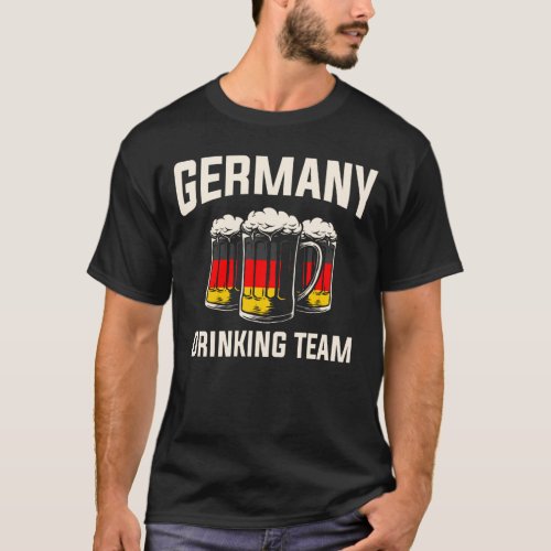 Germany Drinking Team Funny Beer Drinker T_Shirt