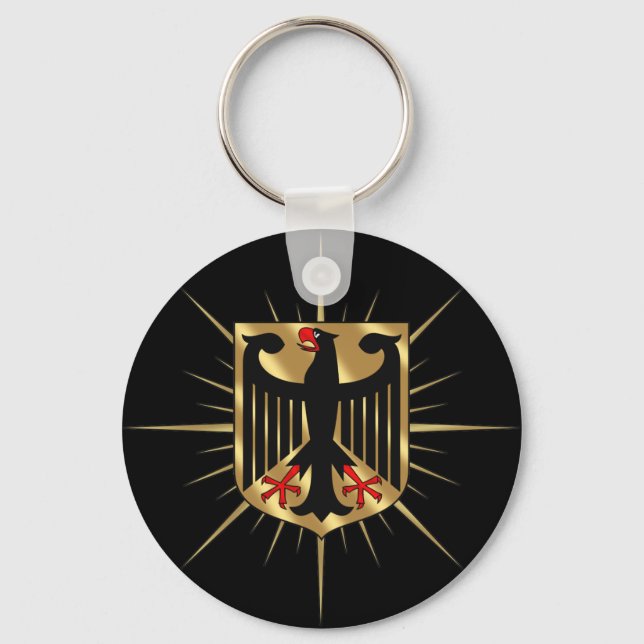 Germany Eagle badge Germany Soccer Gifts Keychain (Front)