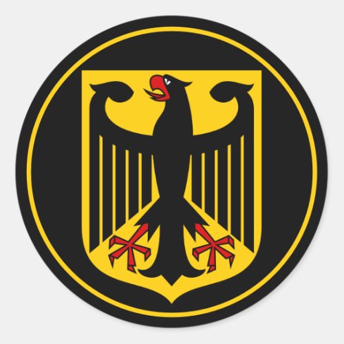 germany emblem classic round sticker