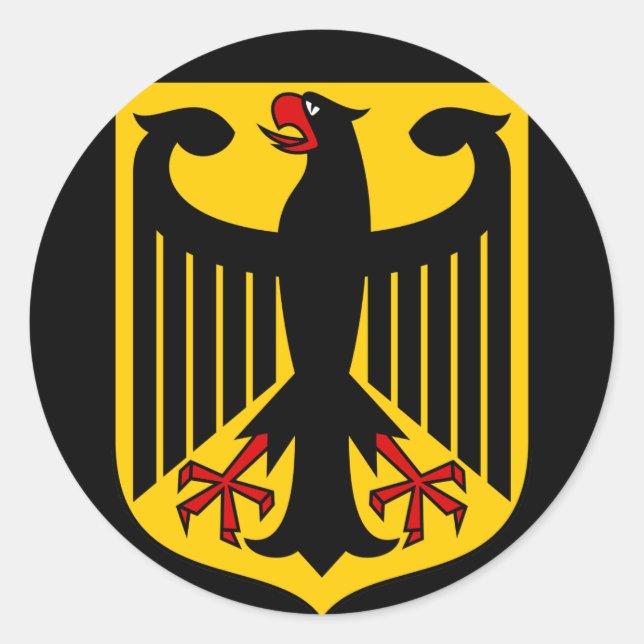 germany emblem classic round sticker (Front)