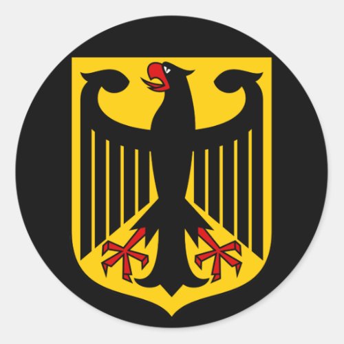 germany emblem classic round sticker