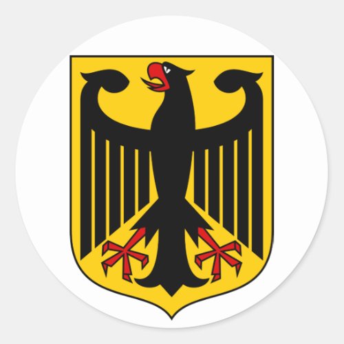 germany emblem classic round sticker