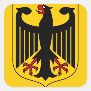 germany emblem square sticker