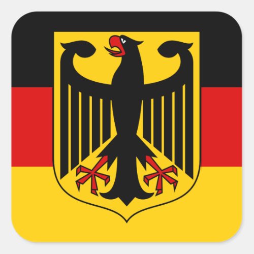 germany emblem square sticker